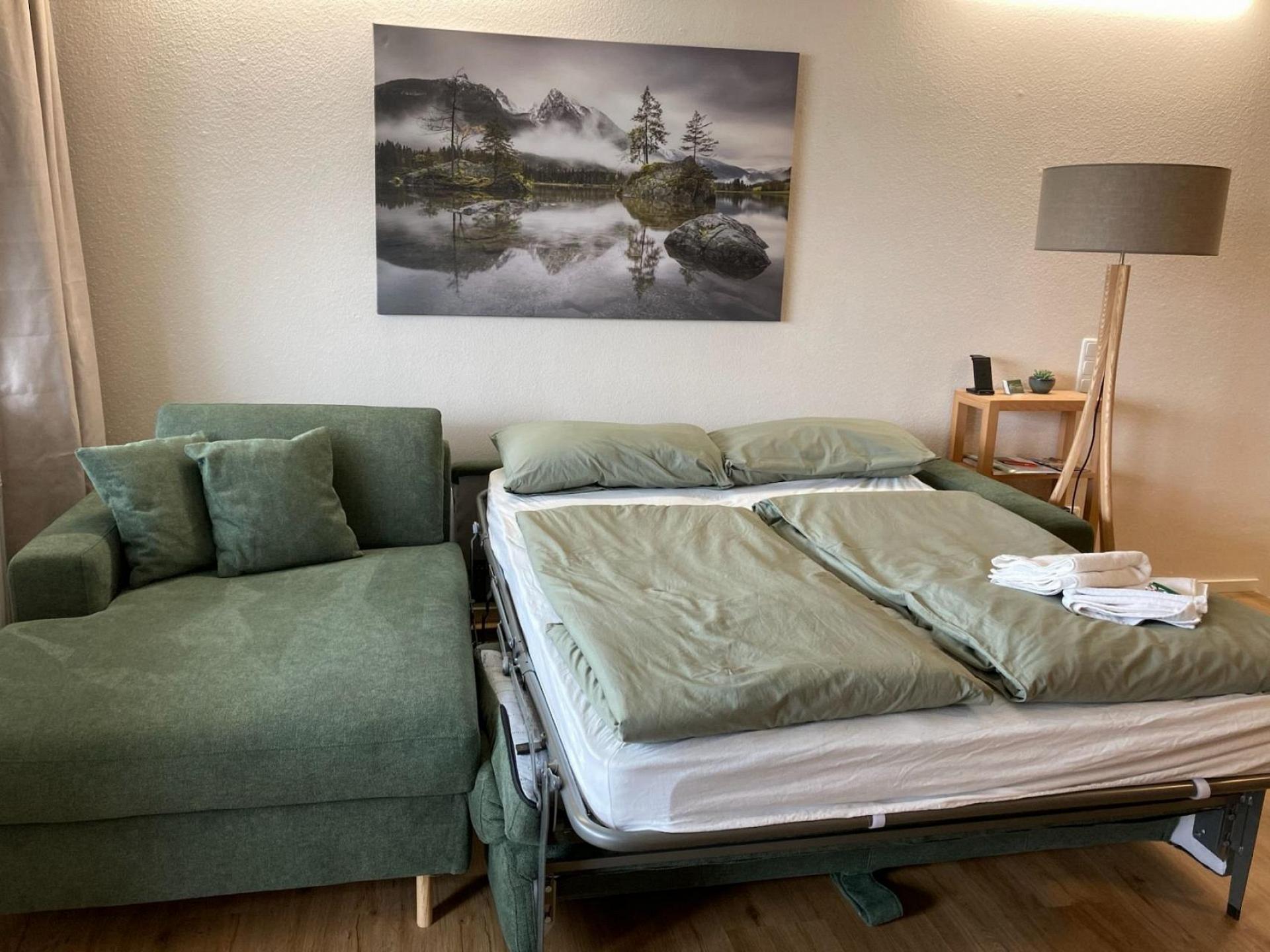 Schlafsofa bereit